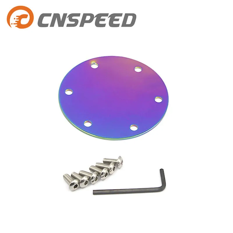 

CNSPEED Universal 6 Hole Steering Wheel Center Cap Neo Chrome/black/gold/blue/silver YC100439-NC