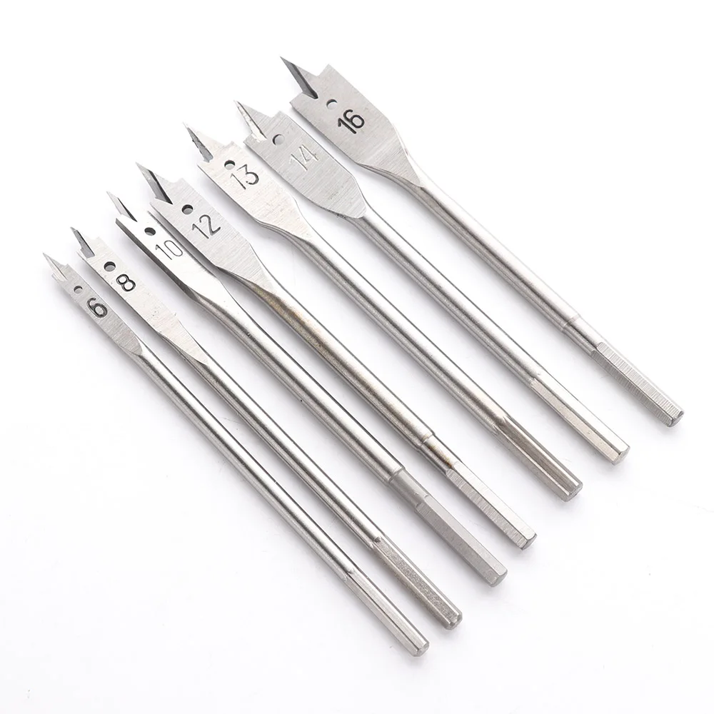 

17pcs/set Woodworking flat drill 6-38 flat drill set wood reaming drill flat drill Steel Cutter Carpenter Tool Woodworking Tool