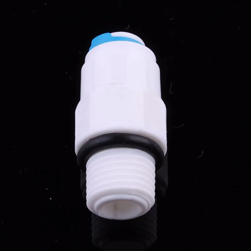 

1/2" - 3/8" OD Tube Straight PE Pipe Fitting Hose Plastic Quick Connector Aquarium RO Water Filter Reverse Osmosis System