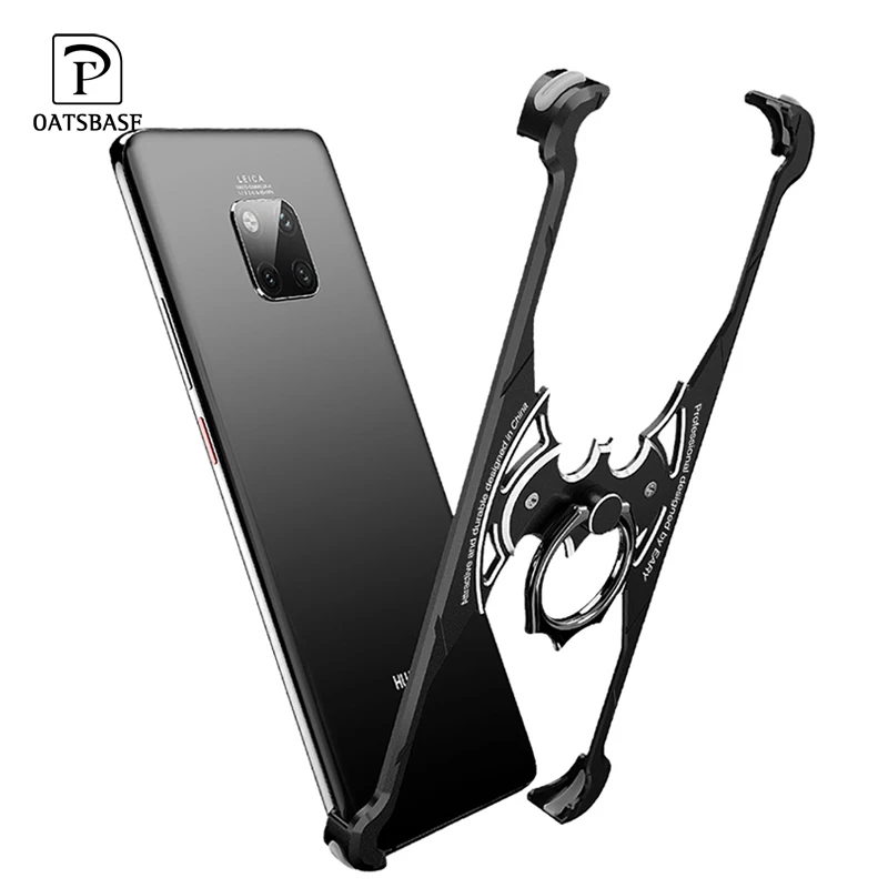 

OATSBASF Luxury with bat ring holder Case For Huawei p30 Case for Huawei P30 Pro Shell case Slim Metal Bumper Back Cover