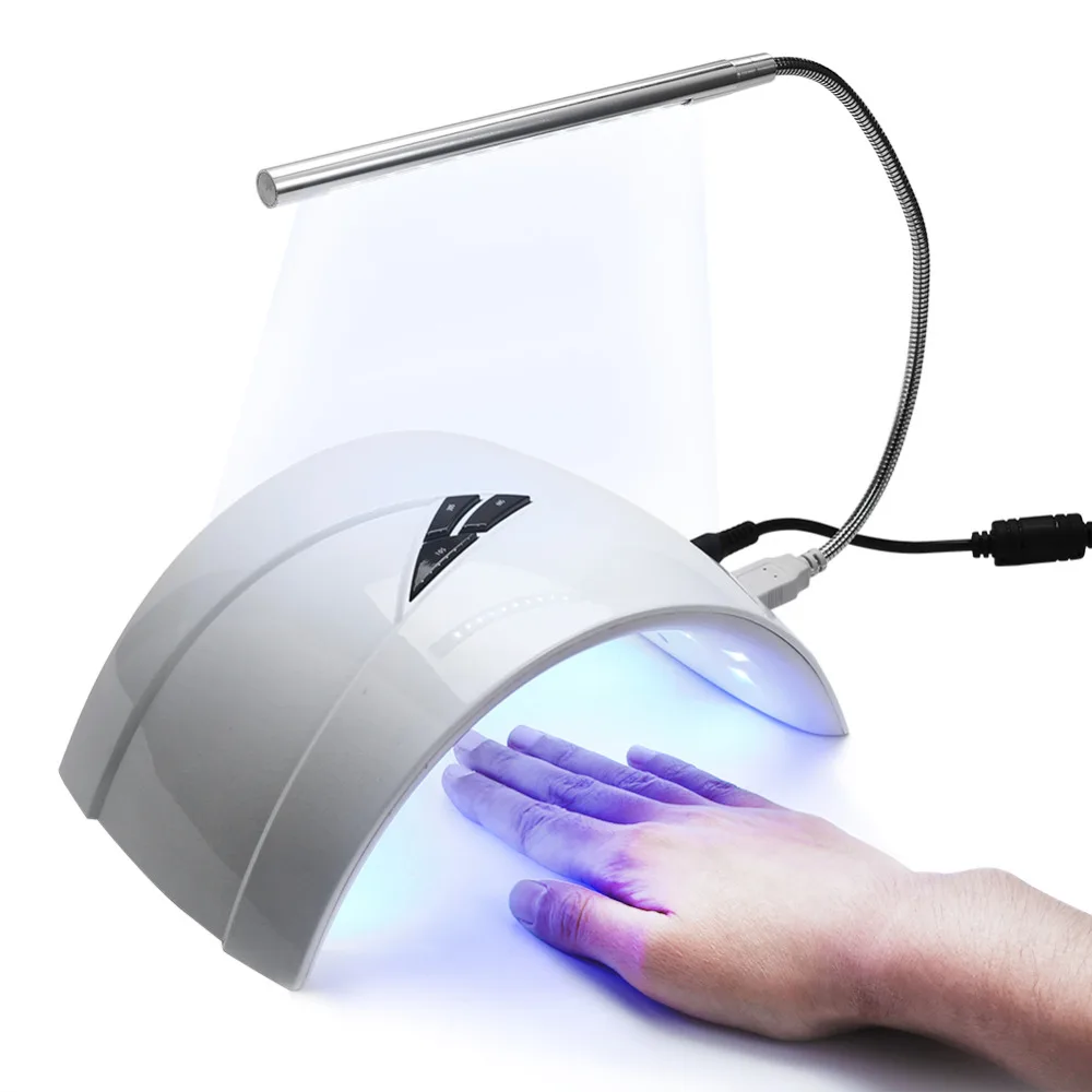 

48W UV LED Lamp Nail Dryer Gel Polish Portable Lamp Dryer Manicure Curing Machine Auto Sensor Nail Art Tool with 10pcs Led Light