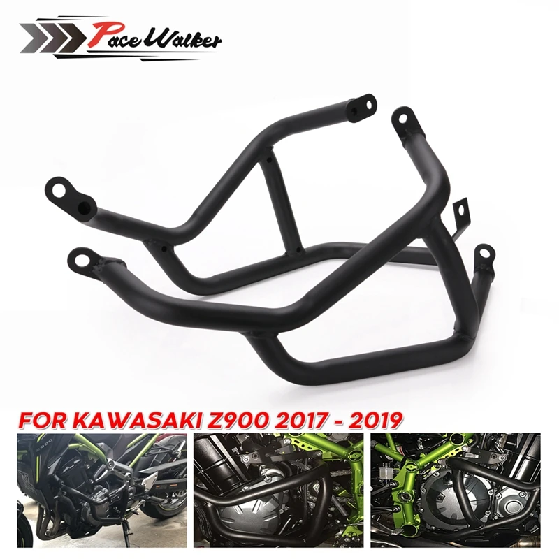 

Black Motorcycle Engine Crash Bar Protetive Guard Protector Bumper Fall Protection For Kawasaki Z900 2017