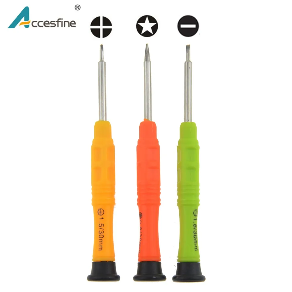 

ACCESFINE New Mini Precision Screwdriver Set Hands Tools for iPhone 4S 5S 6 6S plus for Samsung Repair