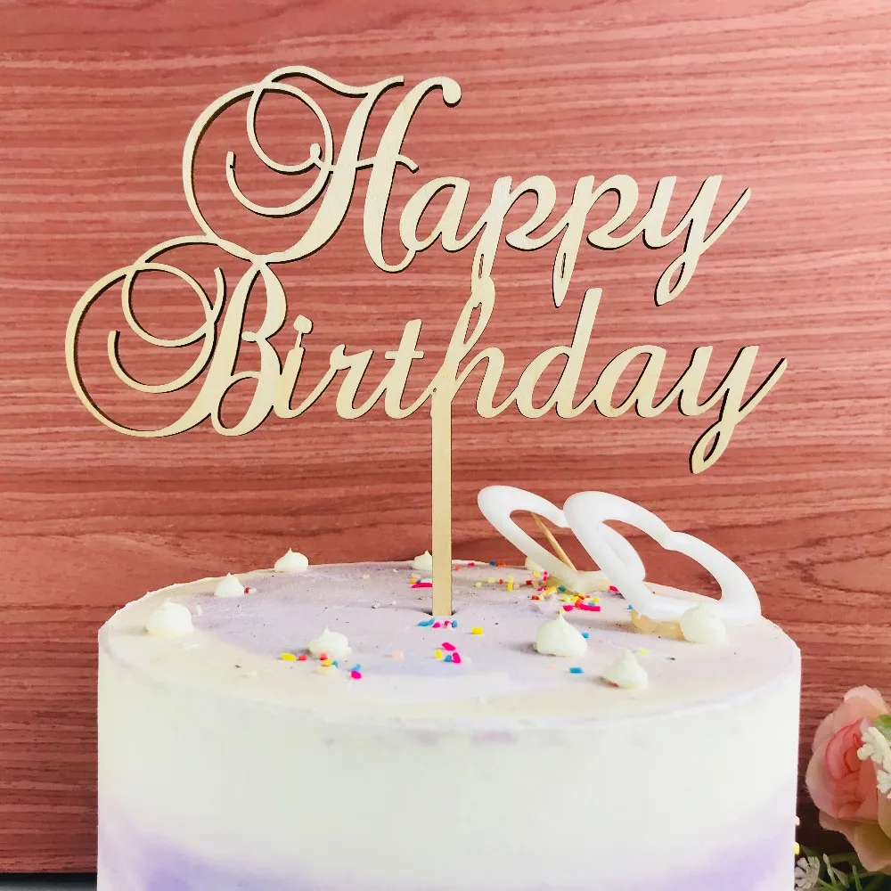 Happy Birthday  Cake  Topper Birthday  party custom multiple 