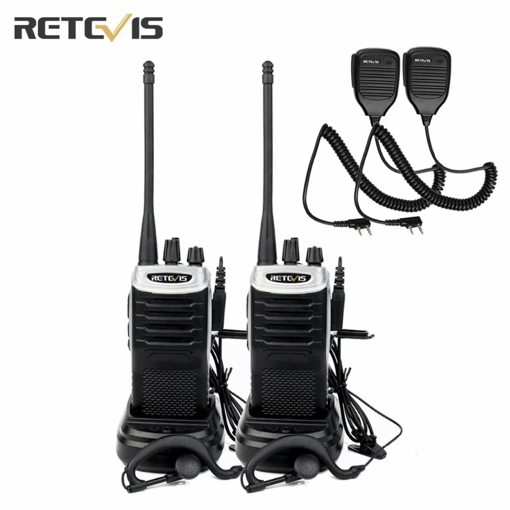 2 шт. Walkie Talkie трансивер Retevis RT7 UHF400-470MHz fm-радио сканирования любительского радио Портативный двухстороннее радио + 2 шт. mic A9111