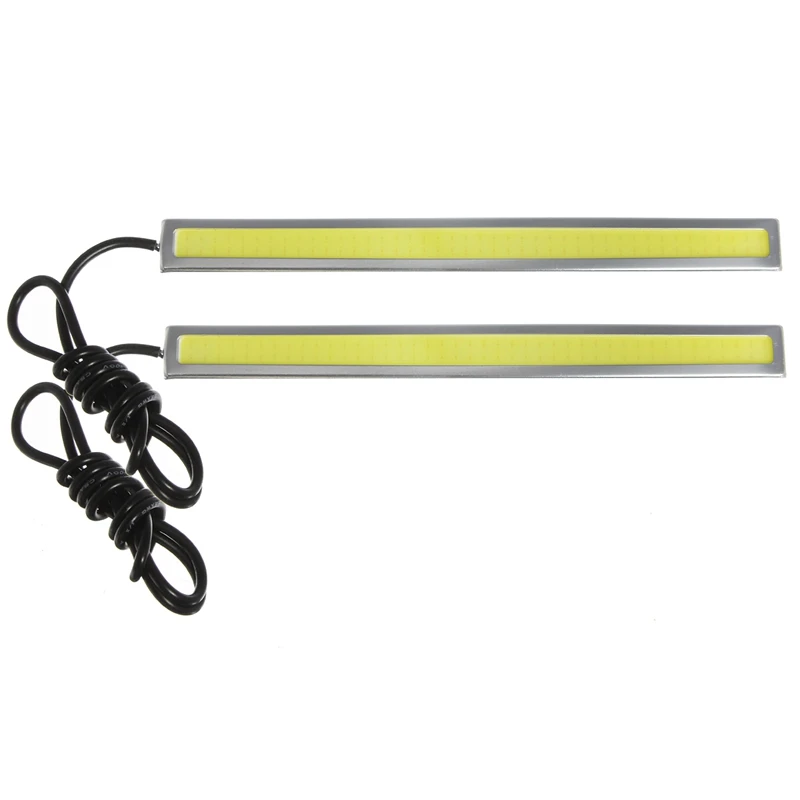 

Waterproof 2X 17cm LED COB 84 Chip Pure White Car Auto Driving DRL Daytime Running Lights Lamp Waterproof Bar Strip DC12V
