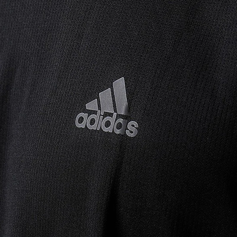 Новое поступление Adidas RUN 3S v-образной КРЕПЕЖНОЙ ПЛАСТИНОЙ LS м Для Мужчин's футболки спортивная одежда с длинными рукавами
