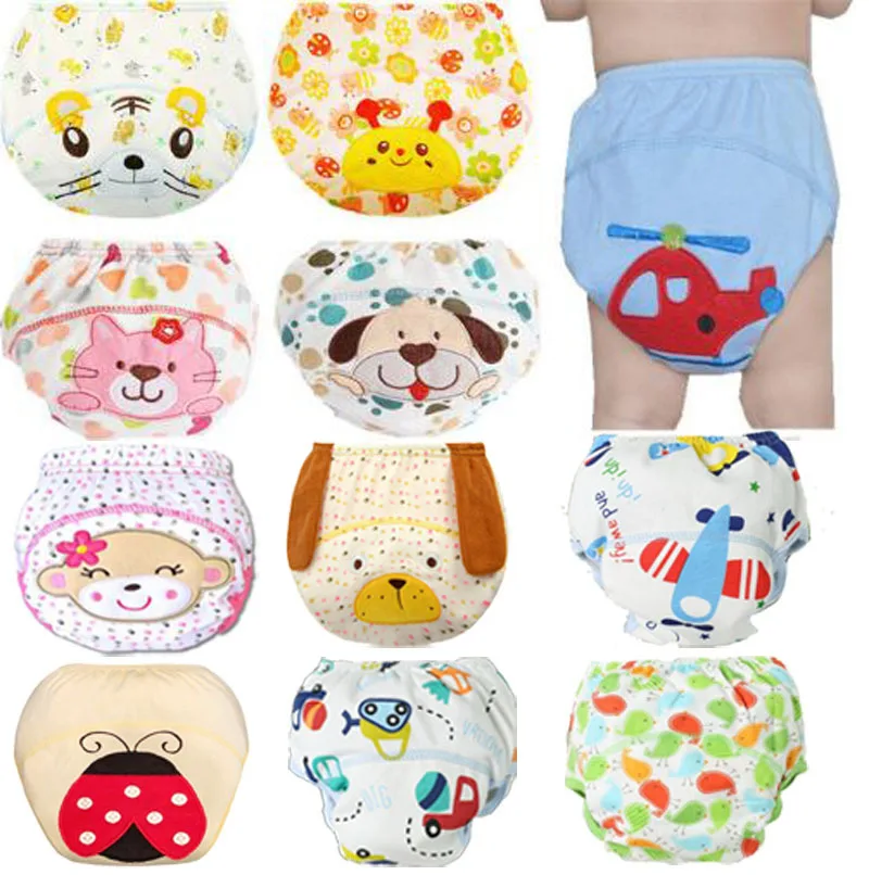 1Pcs Cute Baby font b Diapers b font Reusable Nappies Cloth font b Diaper b font