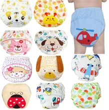 1Pcs Cute Baby Diapers Reusable Nappies Cloth Diaper Washable Infants Children Baby Cotton Training Pants Panties Nappy Changing