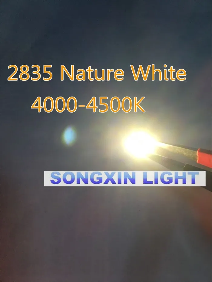 2000 шт. 2835 smd led белый/натуральный белый 0.2вт-60ма 3,5*2,8*0,8 мм NW smd 2835 Светодиодные диоды 4000-4500k