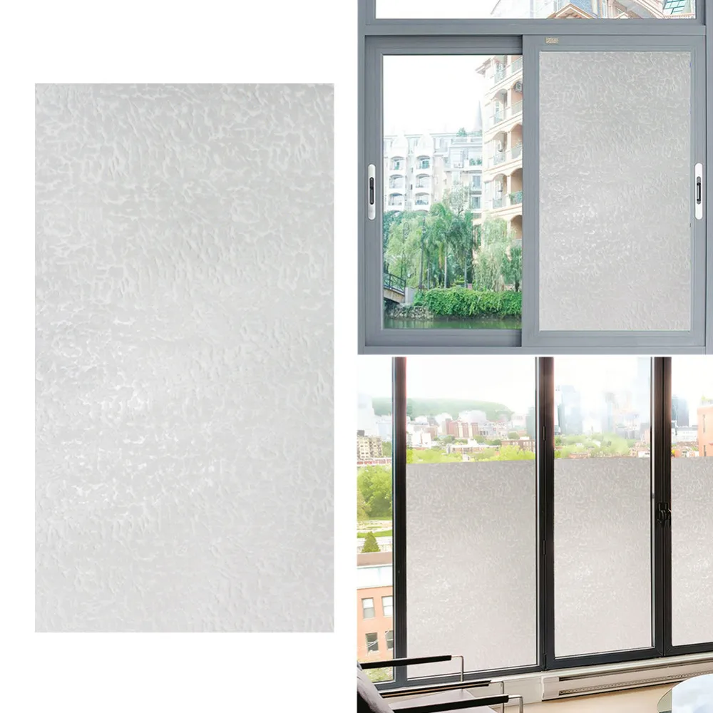 

Glue-Free Glass Film Wall Stickers Electrostatic Adsorption Window Frosted Film For Privacy Protection Sunscreen &UV Block