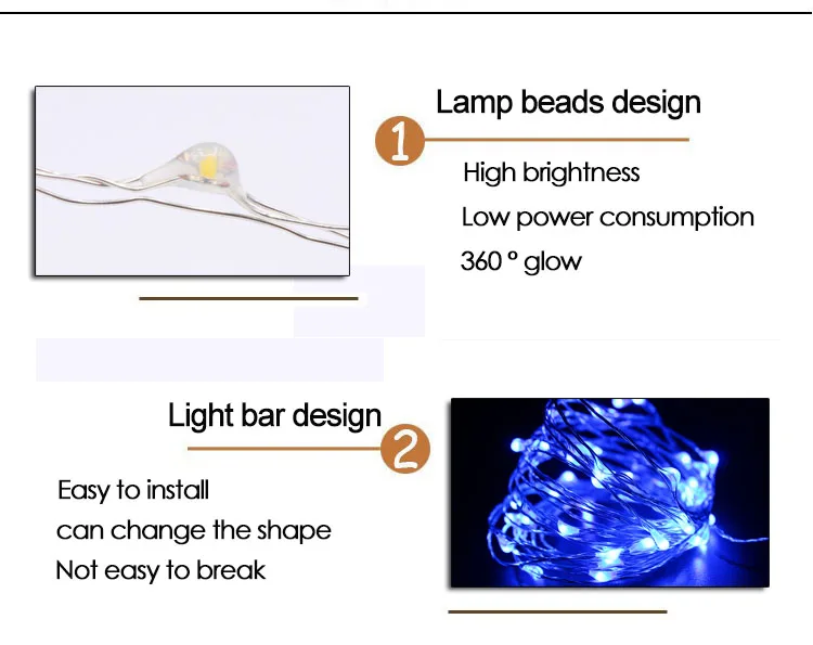 5 в USB led гирлянды 10 м 5 м Питание от батареи Открытый теплый белый/RGB медный провод Рождество фестиваль Свадьба Вечеринка сказочные огни