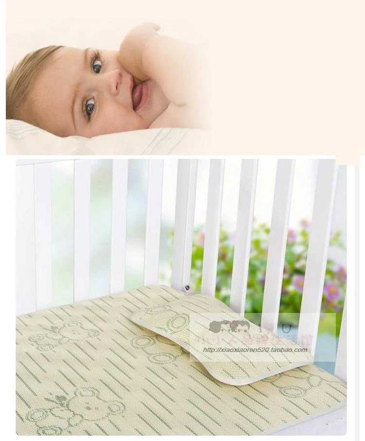 Baby bed summer mat child bedding baby linen grass mat kids sleeping cushion with buckwheat