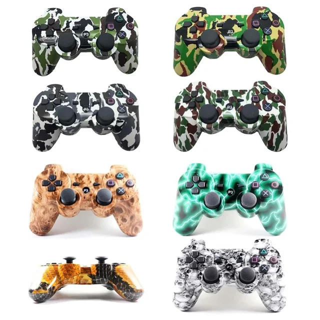Best Price for Sony PS3 Camouflage Wireless Bluetooth Game Controller Joysticks Gamepads Controller with USB Cable for Playstation 3 