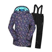 Phibee/лыжный костюм для девочек водонепроницаемые ветрозащитные теплые зимние куртки и штаны 120-175 см