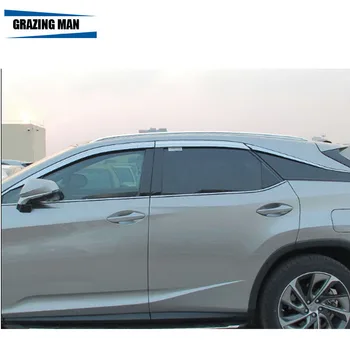 

Sun visor Plating chrome Car Window Visor Wind Deflector Sun Rain Guard Defletor for rx270 rx330