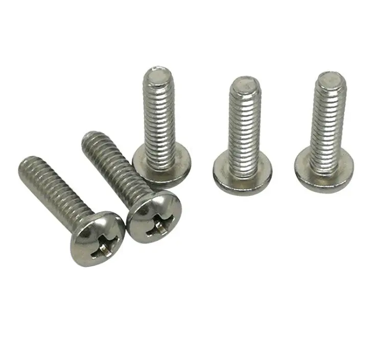 

100PCS 2#-56UNC American Thread Stainless Steel Cross Recessed Phillips Screw Round Pan Head Bolts 2#-56*1/8 To 2#-56*1