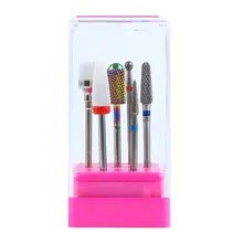 7 шт. шлифовальная насадка для ногтей сверло инструмент для дизайна ногтей Электрический Маникюрный станок аксессуары сменный резак шлифовальный станок