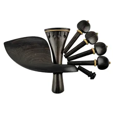 Набор аксессуаров для скрипки из эбенового дерева 4/4 с колышками