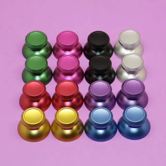Cheap YuXi 8pair=16pcs New Aluminum Metal 3D Analog Joystick thumbStick grips Cap Replacement for PS4/ XBOX ONE Gamepad Controller
