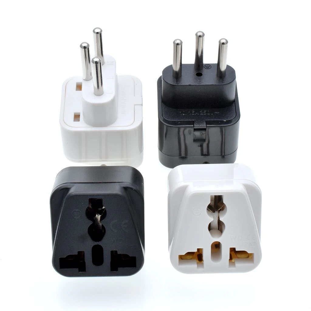 Adaptador de enchufe de pared con conexión a tierra, enchufe de Reino Unido, Europa, AU, EE. UU. A Suiza, tipo J, color negro/blanco, 2 uds.|adapter switzerland|adapter universaladapter travel - AliExpress