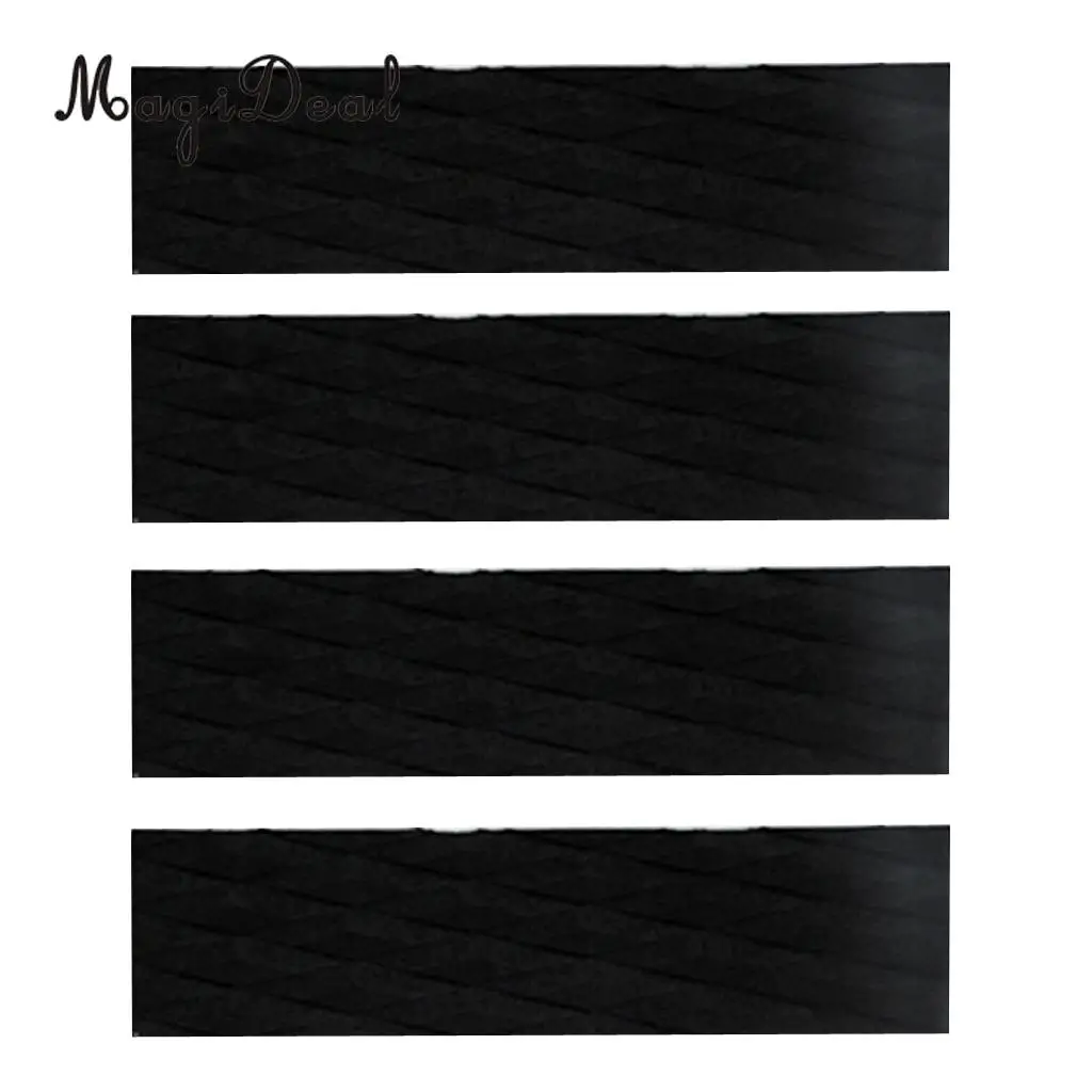 MagiDeal3 Pieces Non-Skid Traction Pad with 4 Pieces Surfing Surfboard Traction Funboard Pad Bar Grip