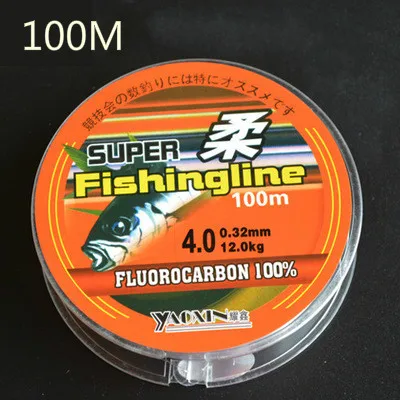

Fishing Line High Quality 100m 100% Nylon Transparent Not Fluorocarbon Fishing Tackle Large Tensile Fishing Lines