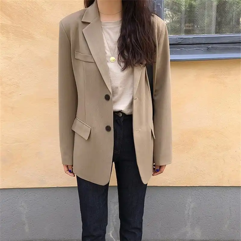 Ladies beige casual jackets Clearance