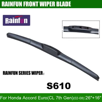 

RAINFUN S610 26"+16" dedicated car wiper blade for Honda Accord Euro (CL 7th Gen) (02-08), 2 PCS as a lot