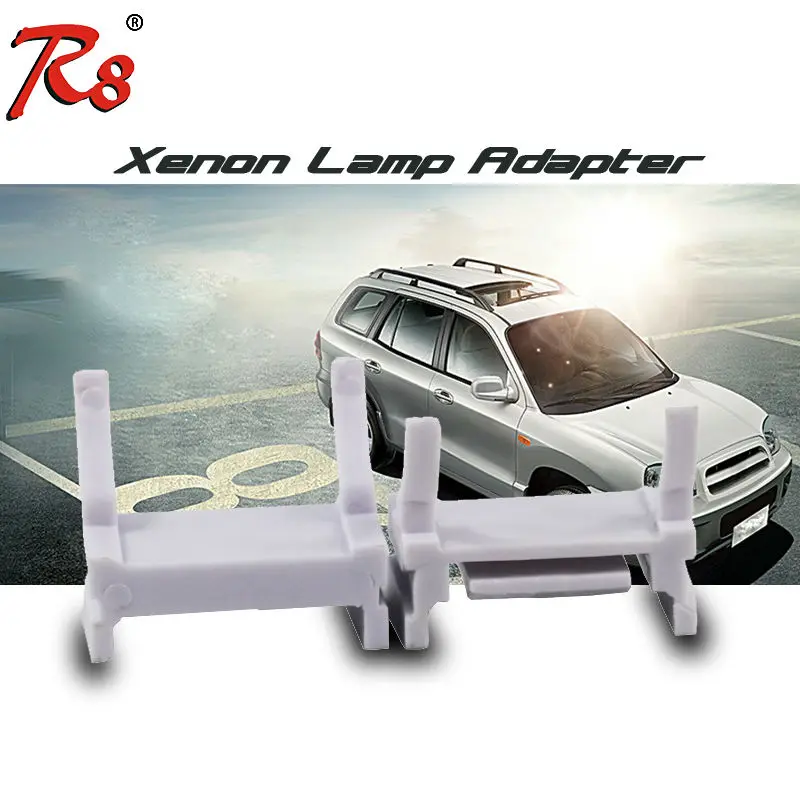 

2 Pieces To Lock H7 HID Xenon Bulb Adapter Holder Base Clip For Ford Focus 09-10 Low Beam Headlights White Color Plastic Holder