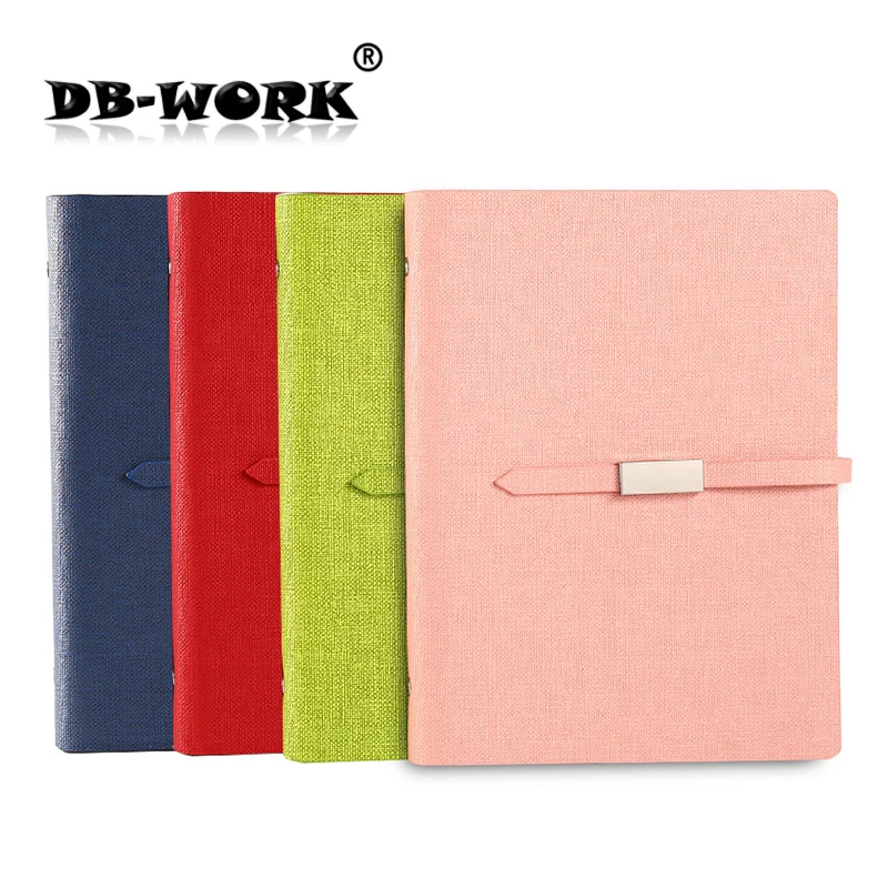 2018 The new creative long buckle notepad student diary loose a5 notebook business stationery Leather notebook 2018 a5 retro buckle loose the high grade leather notebook business notebook diary custom stationery