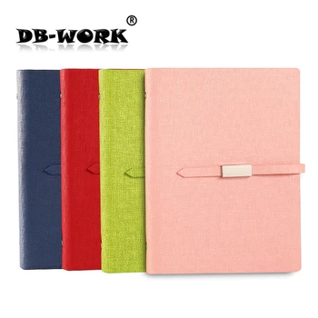 

The new creative long buckle notepad student diary loose a5 notebook business stationery Leather notebook