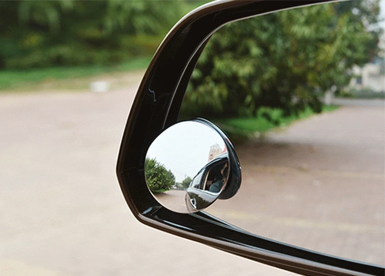 2 шт., выпуклое зеркало заднего вида для автомобиля, вращающееся на 360 градусов, широкоугольное круглое зеркало, широкоугольное слепое пятно, авто внешний аксессуар