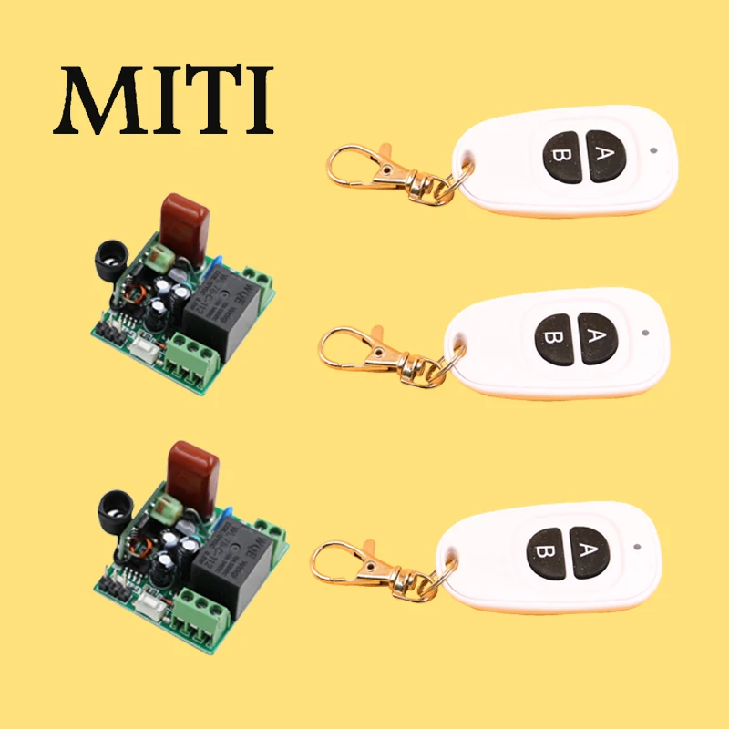 AC 220V 1CH 10A wireless remote control switch 2 Receiver &3 Transmitter home smart remote control switch 315/433 MHZ AC 220V 1CH 10A wireless remote control switch 2 Receiver &3 Transmitter home smart remote control switch 315/433 MHZ