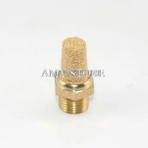 Pneumatic Muffler Cone Filter Silencer Sintered Bronze Male Threaded