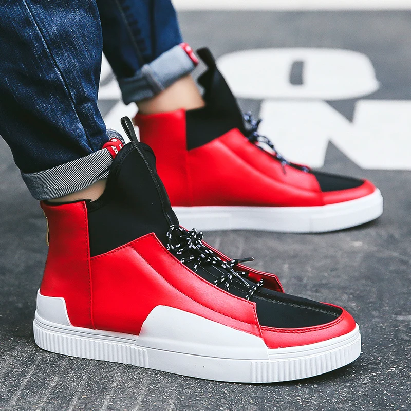 

Fine Zero Men Hip Hop Skateboarding Shoes High top Street Style Athletic Sport Shoes Male Outdoor Walking Sneakers dropshipping