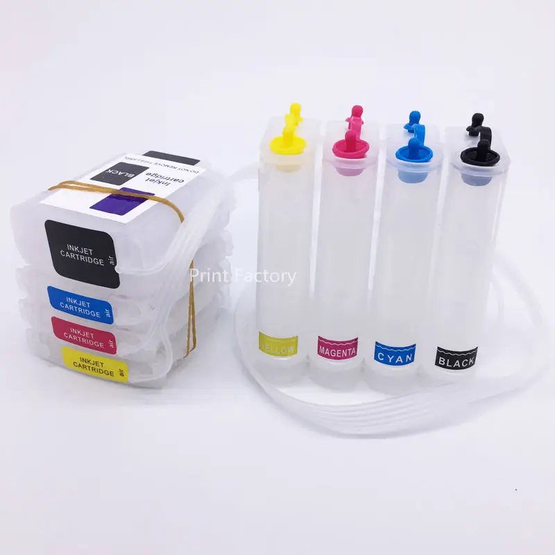 

For HP82 HP10 Empty CISS Ink Supply System With Permanent Chip For HP Designjet 500 500PS 800 800PS