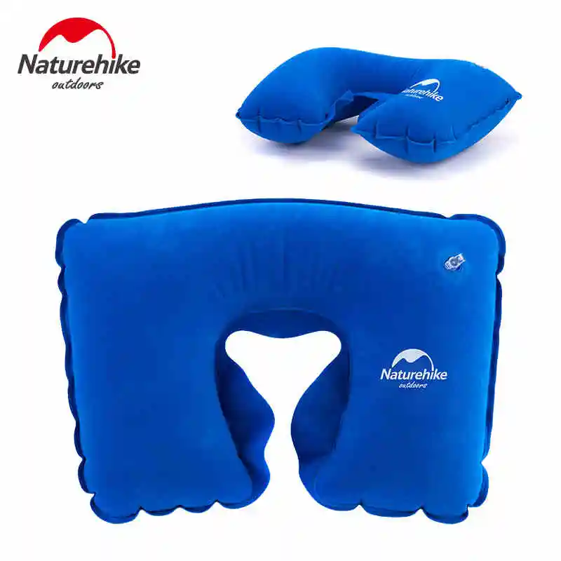 

NatureHike Inflatable Flock Air Pillow Camping Neck Concave For Travel Outdoor Sap Watch TV Computer Small Size 72g