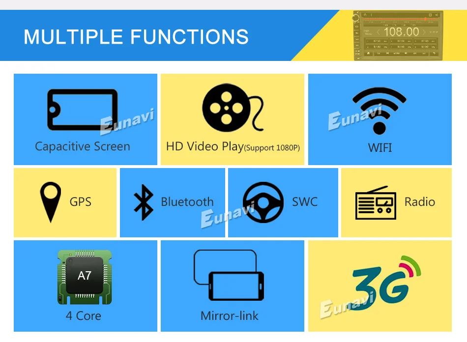 Top Eunavi Android 8.1 TDA7851 7 inch Universal Car Audio Stereo GPS Navigation Double 2 Din 1024*600 HD Car Radio Multimedia Player 6 Top Eunavi Android 8.1 TDA7851 7 inch Universal Car Audio Stereo GPS Navigation Double 2 Din 1024*600 HD Car Radio Multimedia Player 6