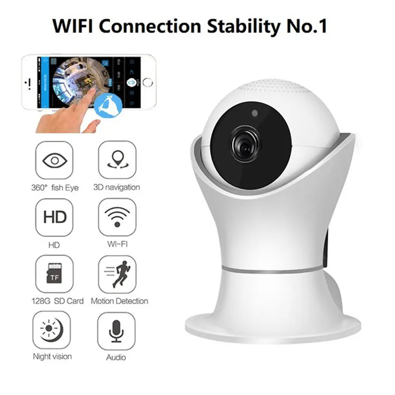 Умный дом безопасности 2MP 1080 P Wifi ip-камера 360 градусов панорамная камера с ночным видением пульт дистанционного управления детский монитор