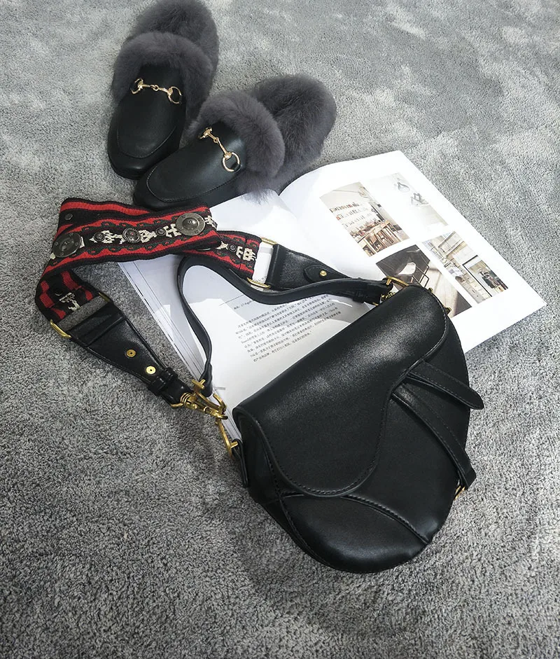 classic saddle bag women Chic vintage fashion shoulder straps crossbody bag handbag ladies hand bags messenger bags torebka dams (11)