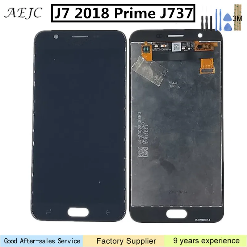 

For Samsung J7 2018 Prime J737 J737P LCD Display Touch Screen Digitizer Assembly Replacement For Galaxy J737 Screen 5.5"