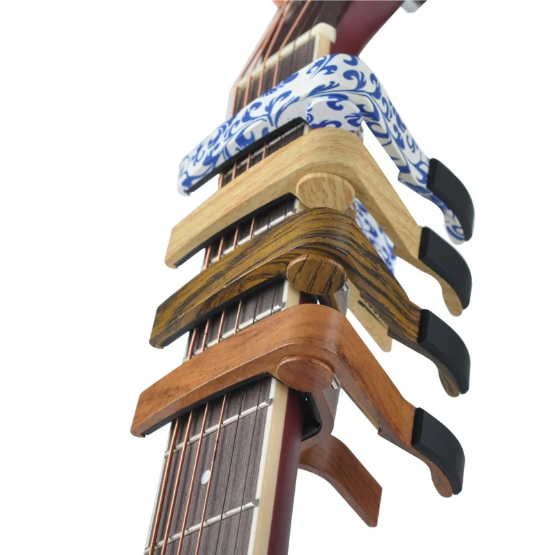 Классическая гитарная клипса регулировочный клипса брендовая Акустическая гитара цинковый сплав Капо для акустических электрогитар 4 цвета