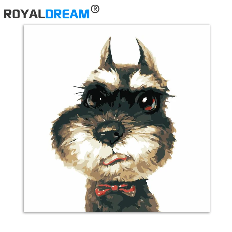 

ROYALDREAM Cute Cute DIY Painting By Numbers Kit Paint On Canvas Painting Calligraphy For Home Decor