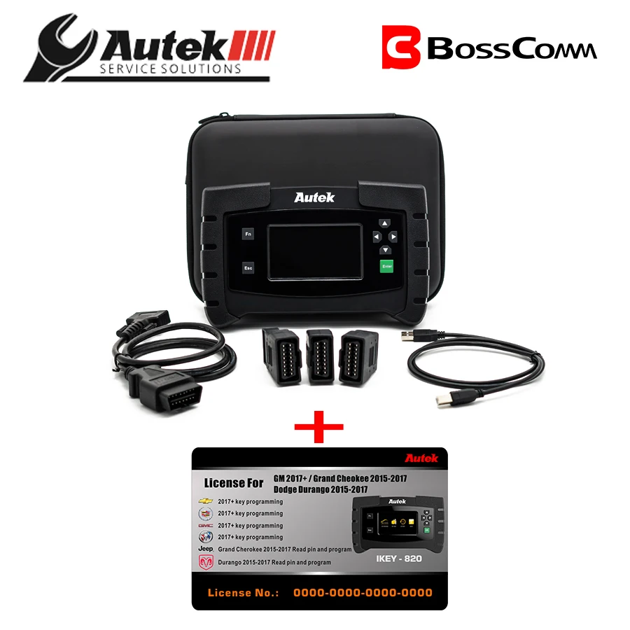 Autek IKEY820 авто ключ программист OBD2 IMMO инструмент с авторизацией лицензии для GM/Dodge