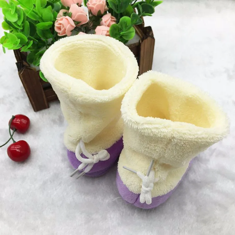 Новые детские Теплые зимние ботинки для маленьких девочек хлопок Обувь новорожденного Сапоги и ботинки для девочек P1
