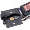 Baborry Men Wallets Genuine Cow Leather Wallets Thin Purse Card Holder Fashion Magic Purse Dollar Price Men Wallets 5
