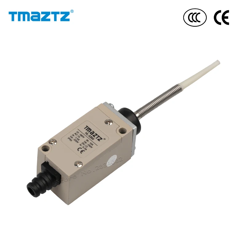 Limit Switch AC DC NONC 380V 10A Self Reset Long Lever Arm Travel