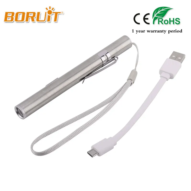 BORUIT USB светодио дный перезаряжаемый светодиодный фонарик высокого качества Мощный мини светодио дный светодиодный фонарик XML водостойкий