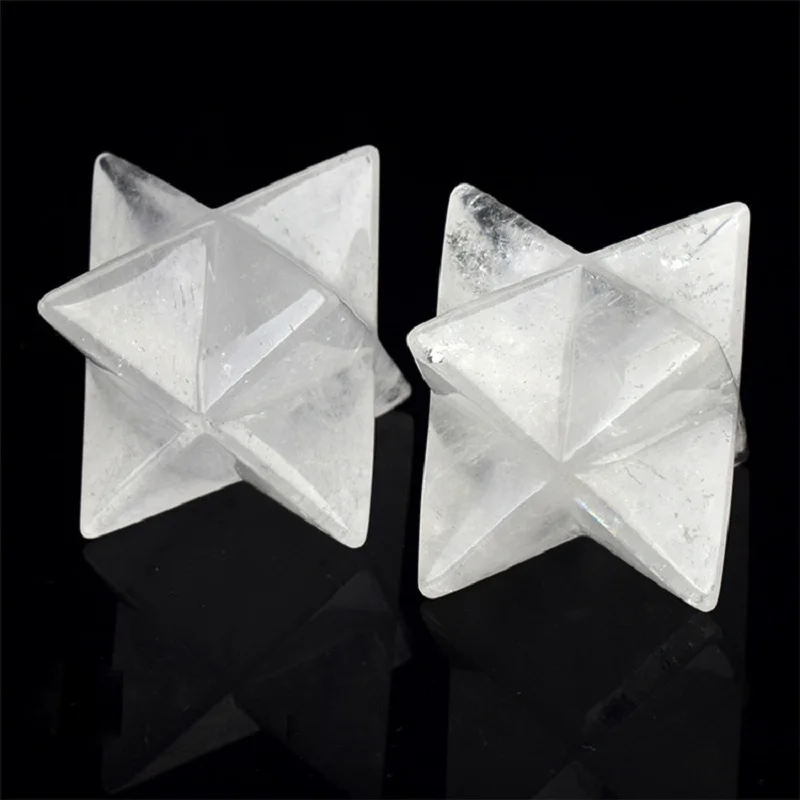 2 ''Natural Limpar Quartz 8 Pontos de